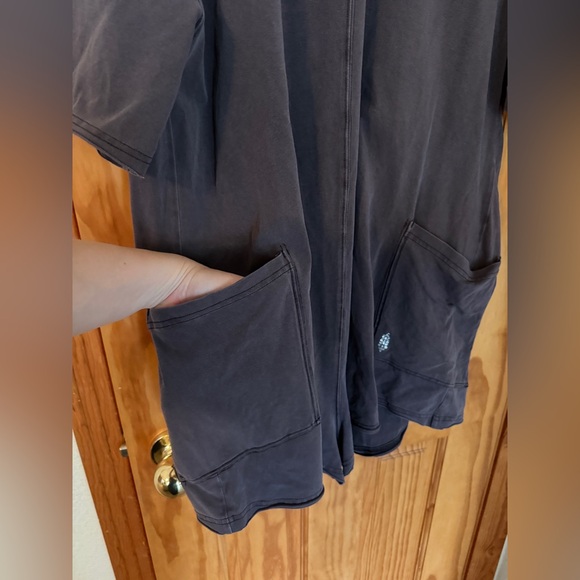 Free People Movement Hotshot Tee Romper Grey Size Small - Picture 5 of 7